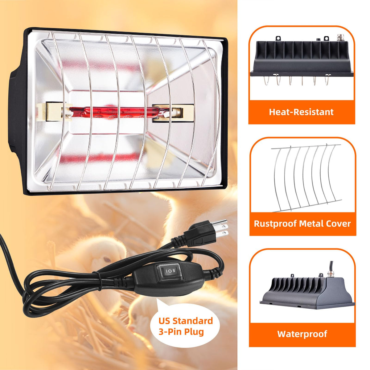 Prukbiar two-level switch lets you adjust temperature for chicks