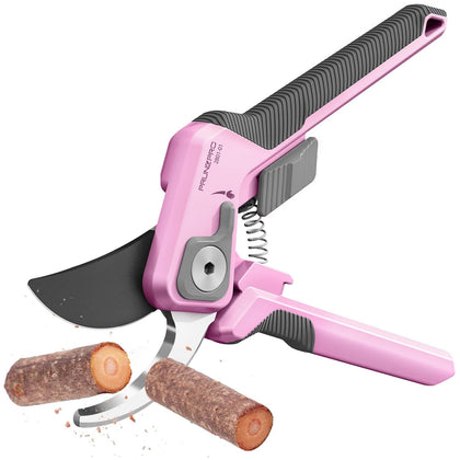 PrunePro pruning shears with Diamond Teflon blade delivering clean, precise cuts.