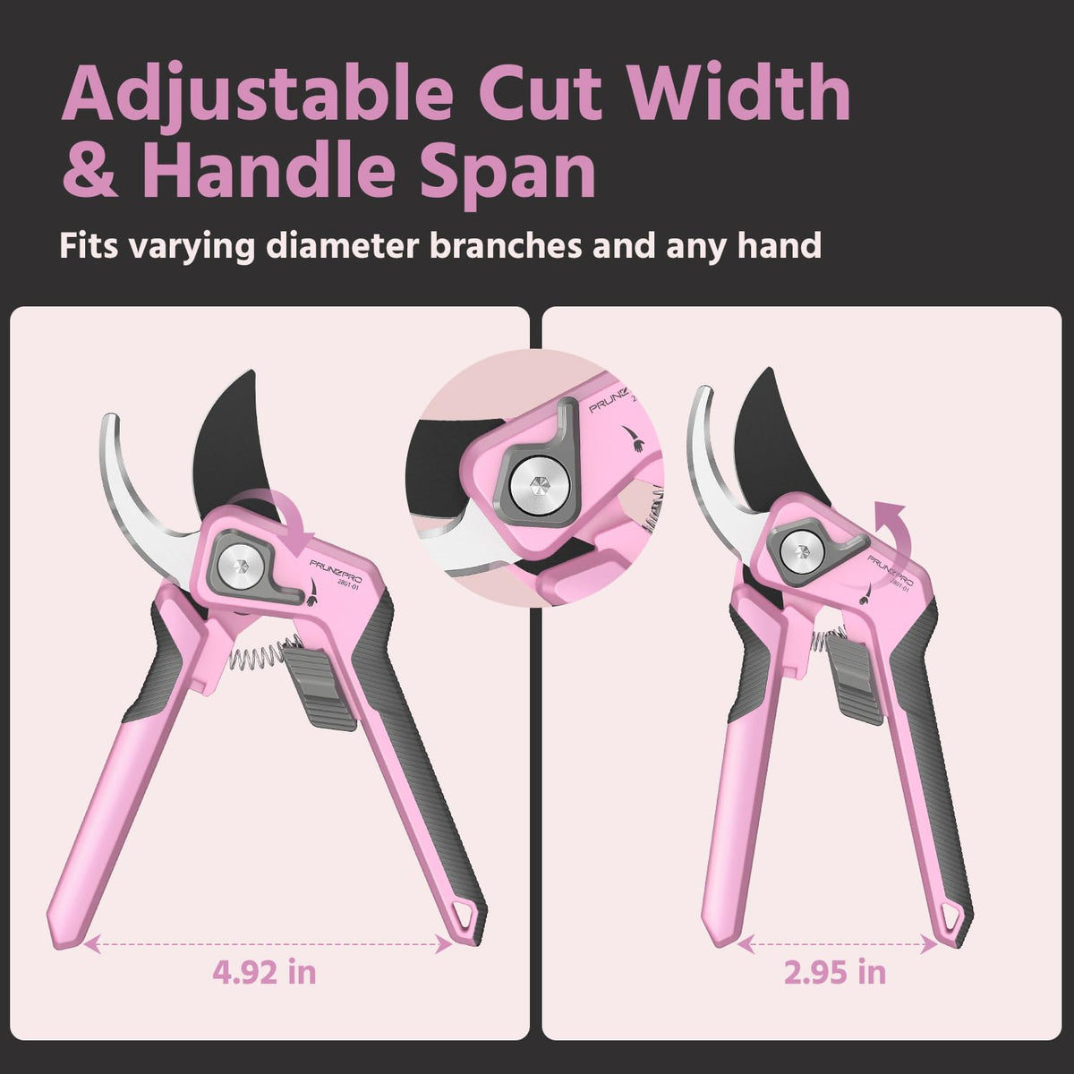 PrunePro garden clippers with ergonomic rubber handles reduce hand fatigue.