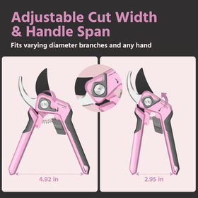 PrunePro garden clippers with ergonomic rubber handles reduce hand fatigue.