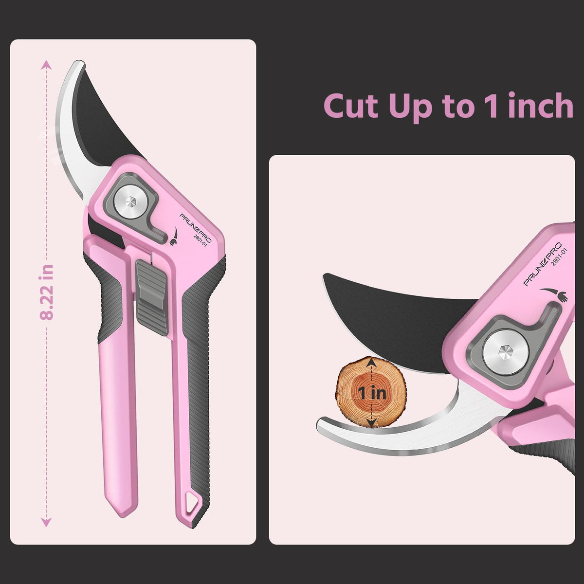 PrunePro rose-cutting shears handle thick stems up to 1 inch.