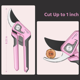 PrunePro rose-cutting shears handle thick stems up to 1 inch.