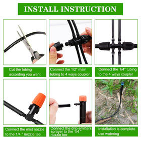 PRUNkuar 5x6-way connector splits water to multiple lines.