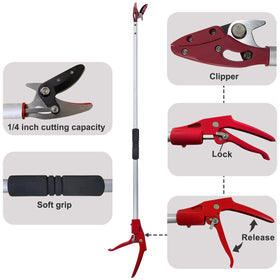 Prunrt aluminum-handle pruner delivers lightweight durability for comfortable pruning.
