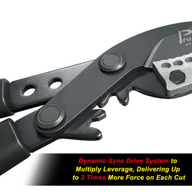 Prunrt loppers feature a hardened anvil blade for lasting sharpness.