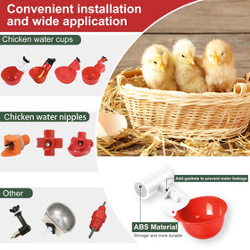  Psarnuk 360-degree drinking access supports natural poultry water intake