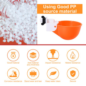 Psarnuk versatile poultry waterer fits chickens, ducks, turkeys and quail