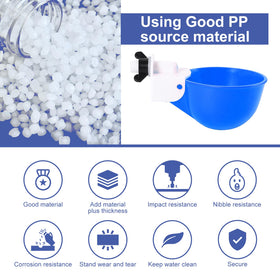 Psarnuk poultry waterer multipurpose use demonstrates versatility across birds