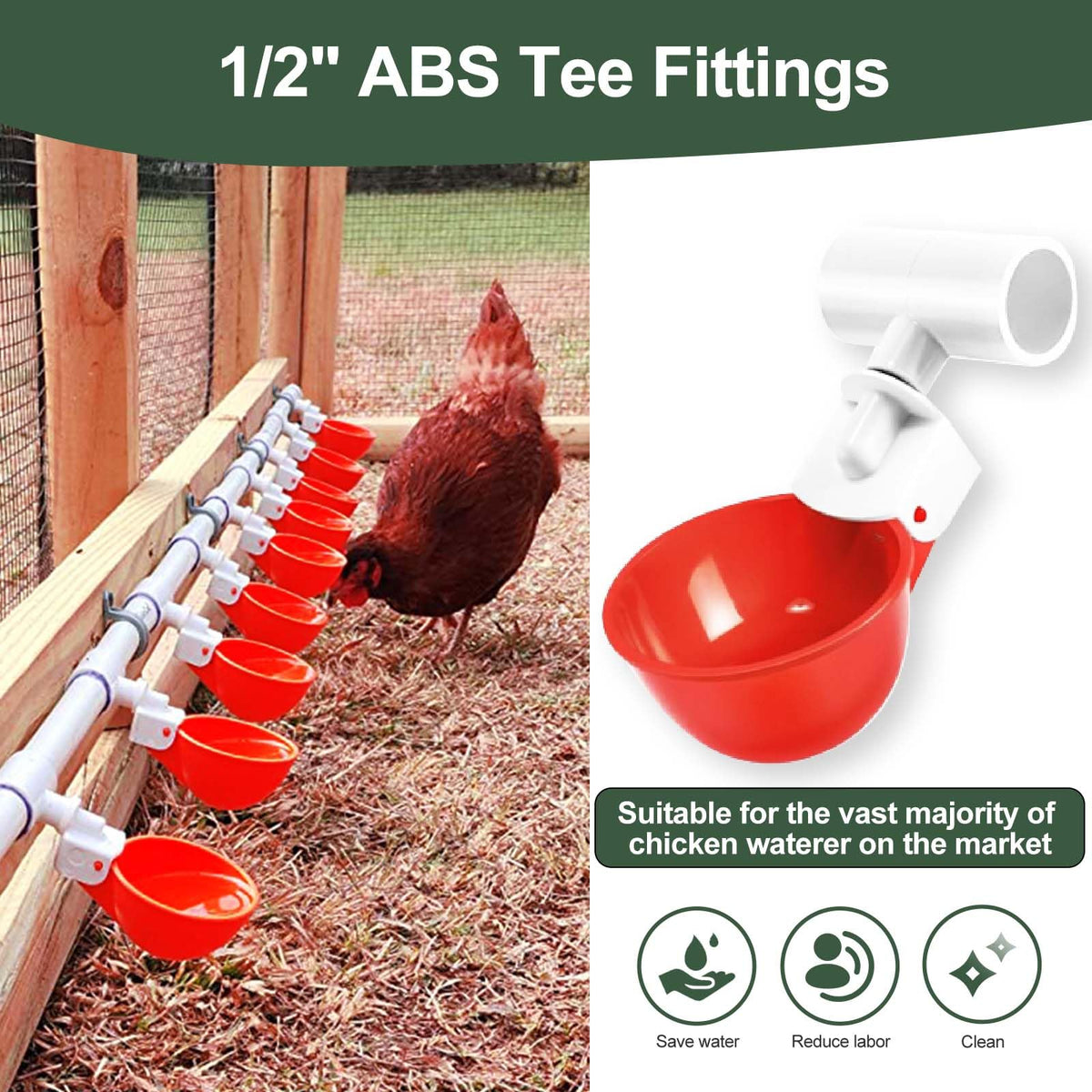  Psarnuk universal-size tee enables simple hookup to standard half-inch pipes