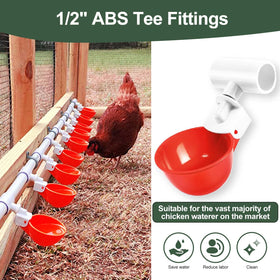  Psarnuk universal-size tee enables simple hookup to standard half-inch pipes