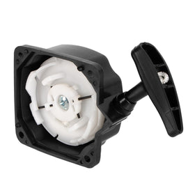 Installation-ready PSLER recoil starter with clear guidance for DIY replacement.