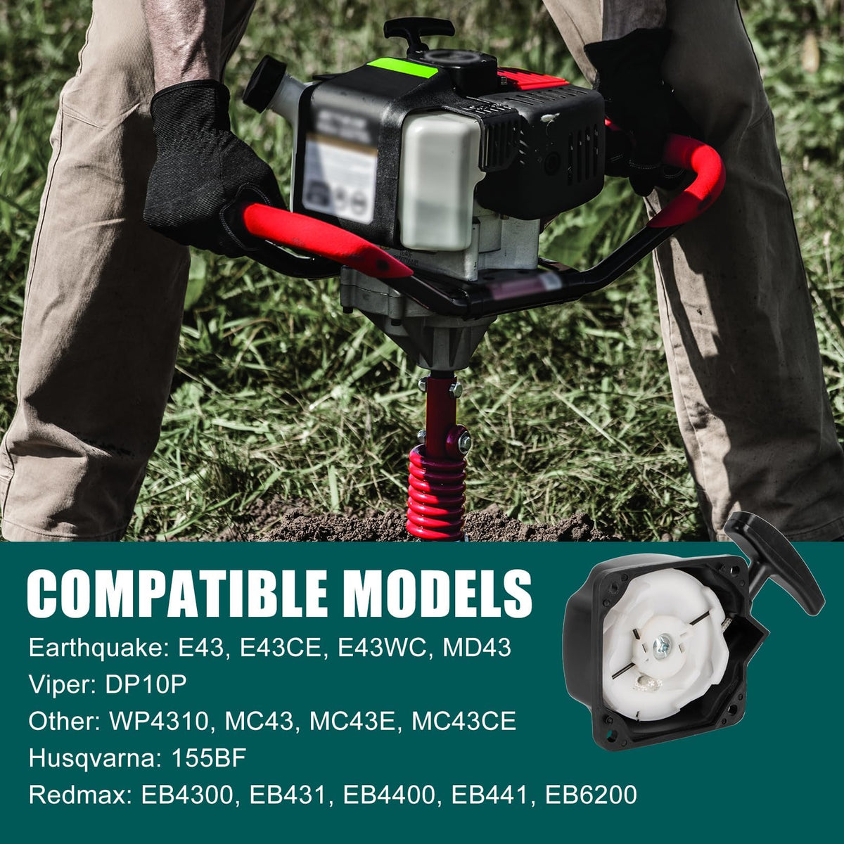 Durable PSLER recoil starter built from sturdy materials for longer life.