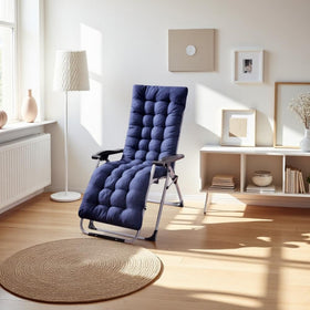 psmacra zero gravity chair cushion navy provides thick padding for long outdoor sessions