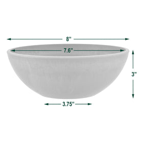 PSW Garden Bowl 8-inch recycled-material finish with unique artisanal charm.