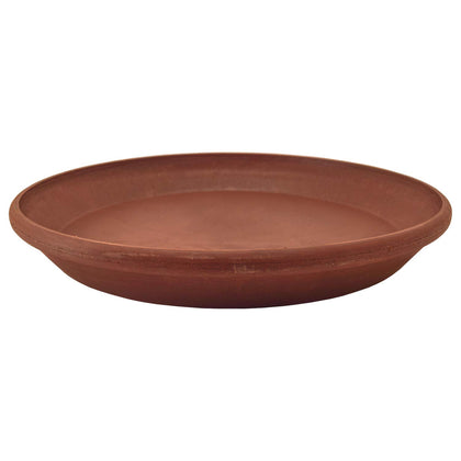 PSW Pot Collection 10-inch terra cotta saucer with drillable edge for customizable drainage.
