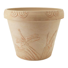 Dragonfly planter from PSW Pot Collection demonstrates durable, mixed-material construction for patios or balconies.