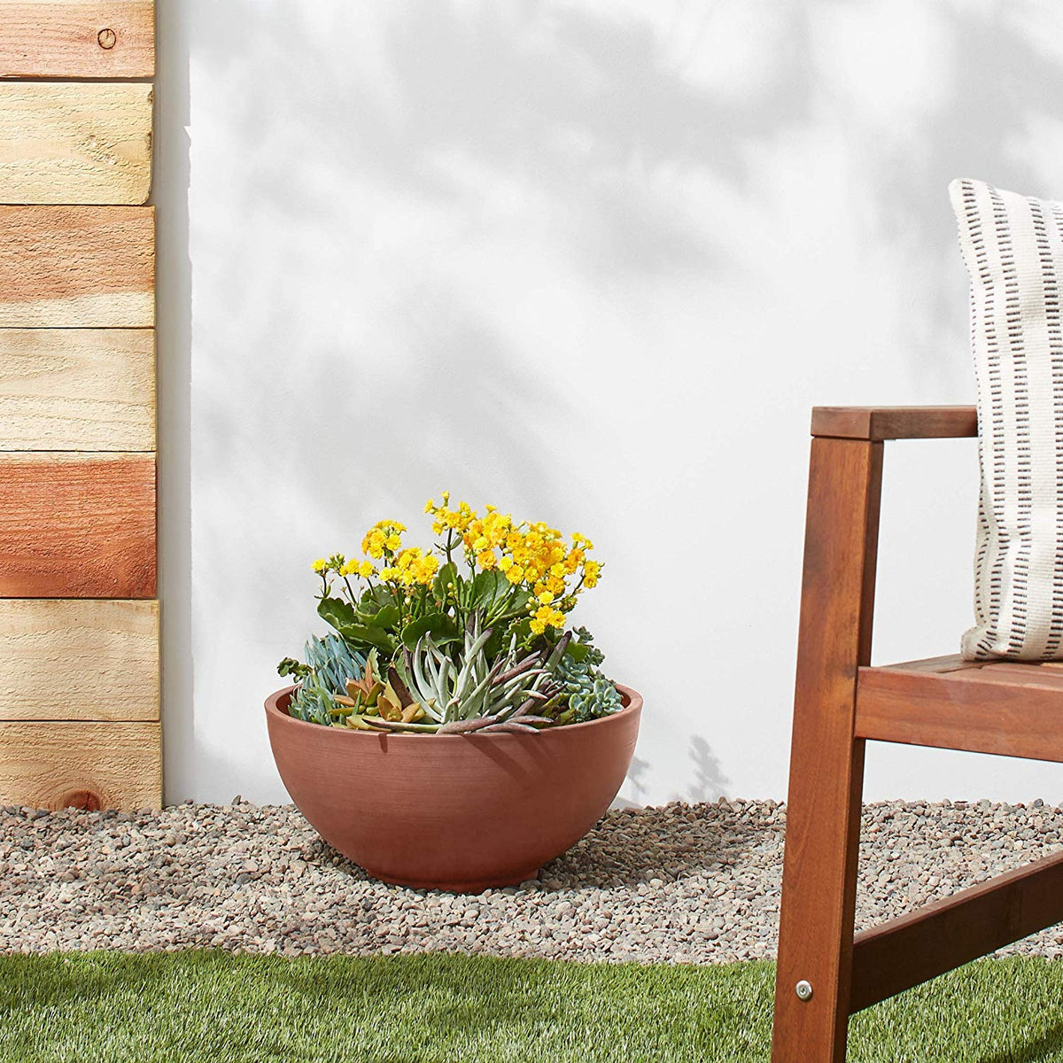 PSW Pot Collection terracotta finish complements succulents and foliage in any living space