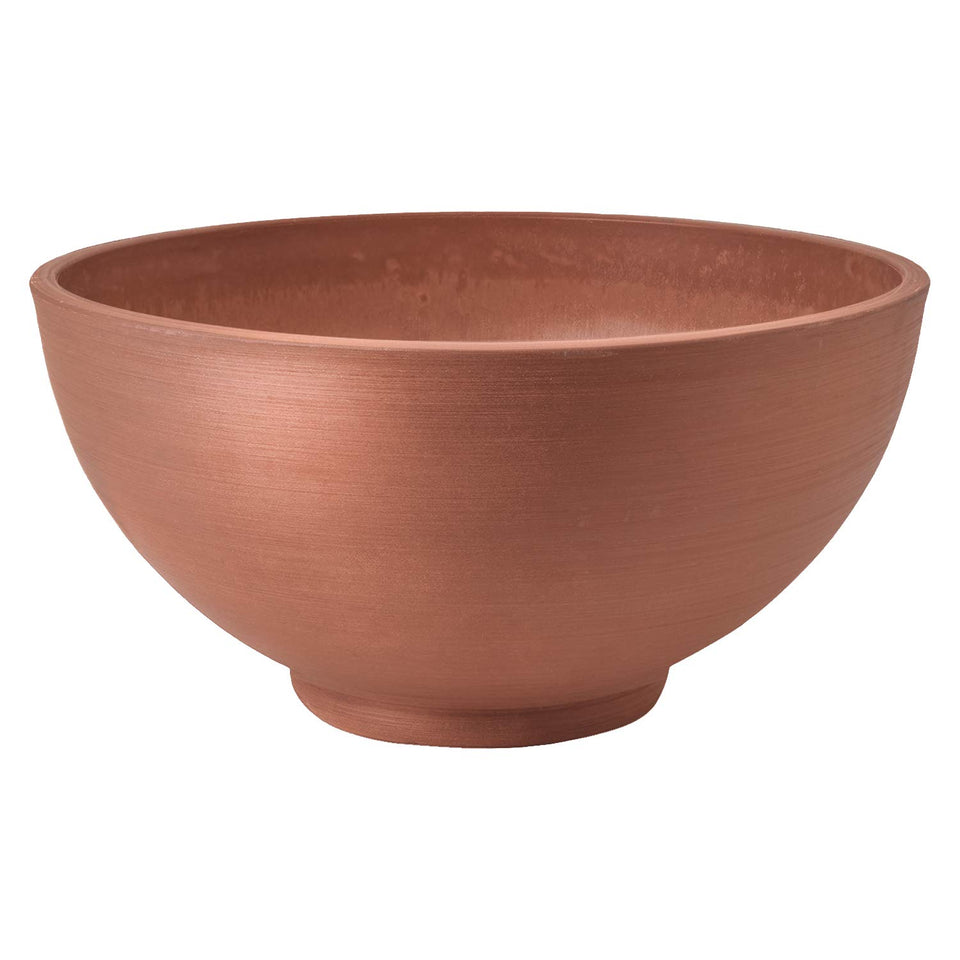 PSW Pot Collection Simplicity Bowl square planter in terracotta, ideal as an indoor centerpiece