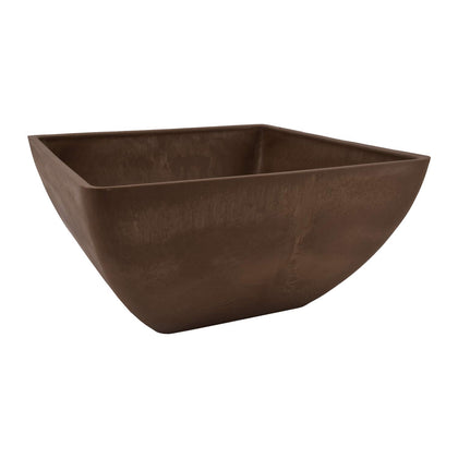 PSW Pot Collection square planter texture close-up highlights durable recycled materials.