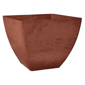 PSW Pot Collection Simplicity Square Planter front view for indoor décor and outdoor spaces