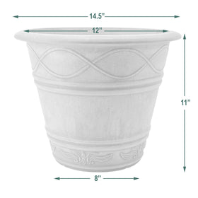 PSW Western Weave Planter drainage option accepts standard drill bits.