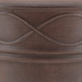 PSW Western Weave Planter with raised scroll details inspired by Old West.
