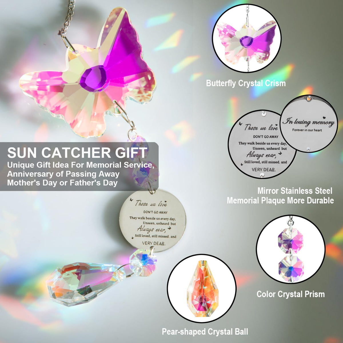 Ptcrut sunshine rainbow lighting brightens living spaces throughout the day