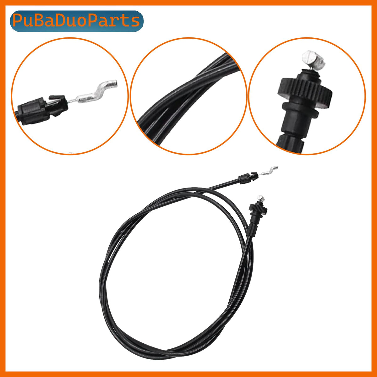 PuBaDuoParts 946-04206A drive cable with T-bend end for drivetrain connection