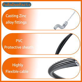 PuBaDuoParts Z-bend ends provide secure connection and wear resistance.