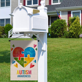 Pudodo autism awareness flag 13x19 inches fits standard flag stands