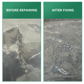Pueatte tape applied on holes and rips for quick, affordable repairs