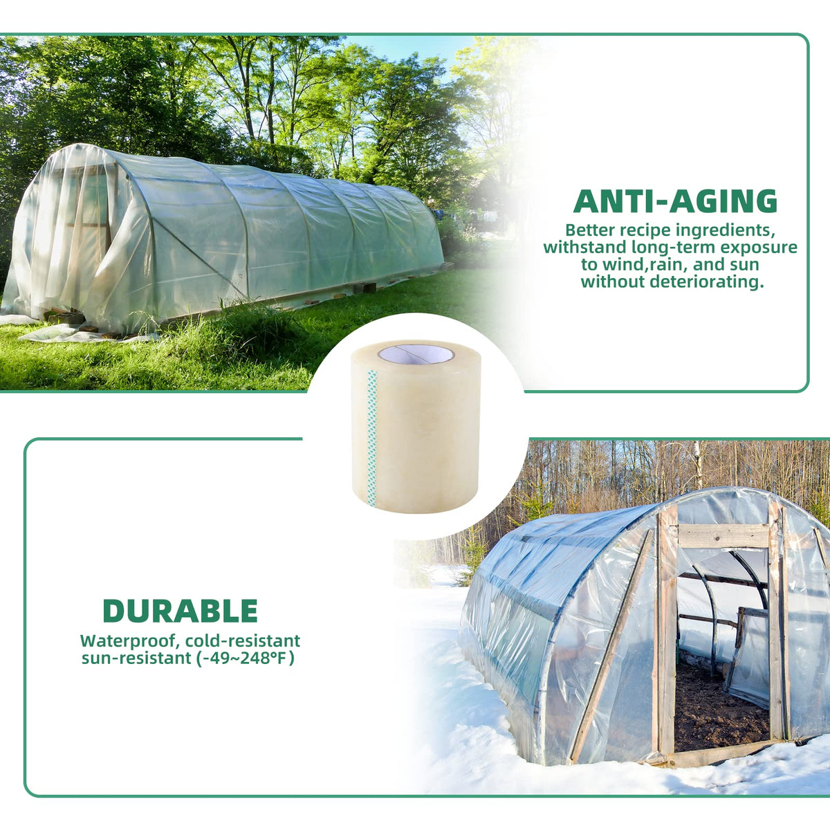 Pueatte rugged tape roll speeds up patching tasks around the greenhouse