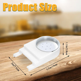PUERDEAN bee feeder base in white plastic, durable and lightweight