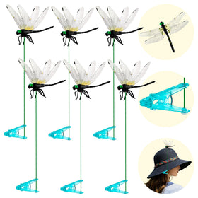 Puideon black dragonfly clip for hats adds outdoor charm and lifelike movement.