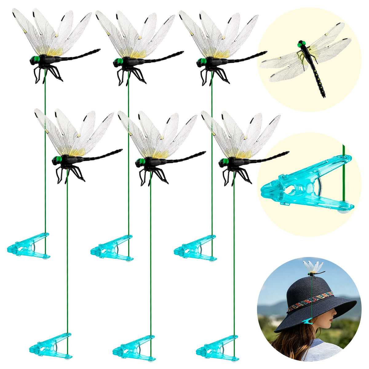 Puideon black dragonfly clip for pet collars adds subtle flair to pets and spaces.