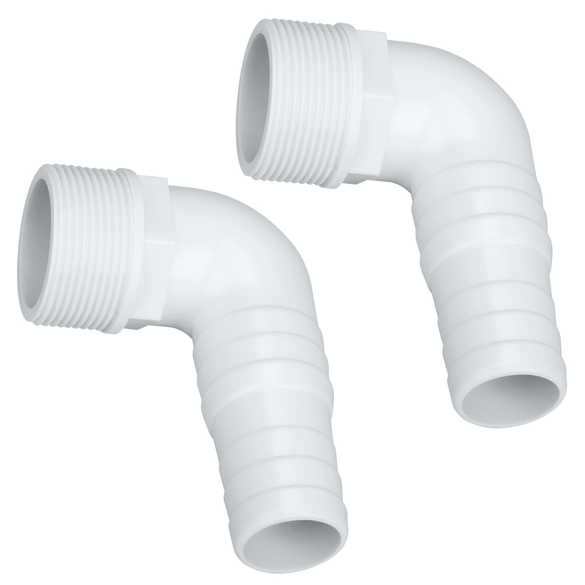 Pulems 1-1-2 inch pool hose adapter provides secure, leak-free hose connections.