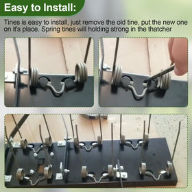 Pulems tines in action restore lawn dethatching efficiency