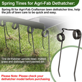 Easy installation of Pulems dethatcher tine replacement