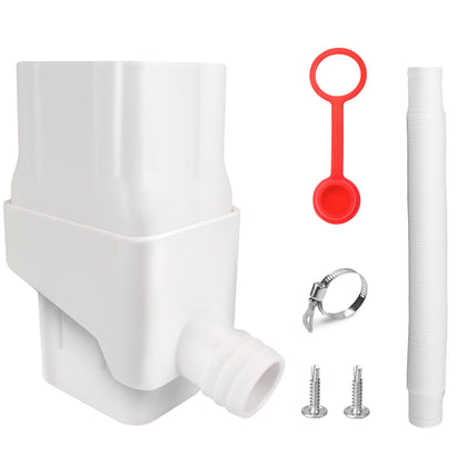 Pulems downspout collection kit installed on a 2x3 downspout for rain reuse