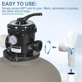 Pulems easy-to-install hose adapter simplifies upgrades for existing pool equipment.