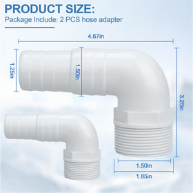Pulems Hayward-compatible adapter ensures reliable pump and filter fittings.