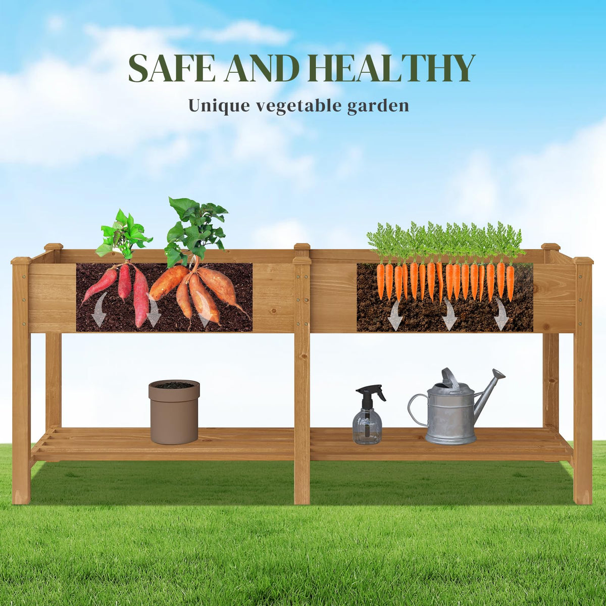 PULIJIAJU assembly hardware included for quick garden setup