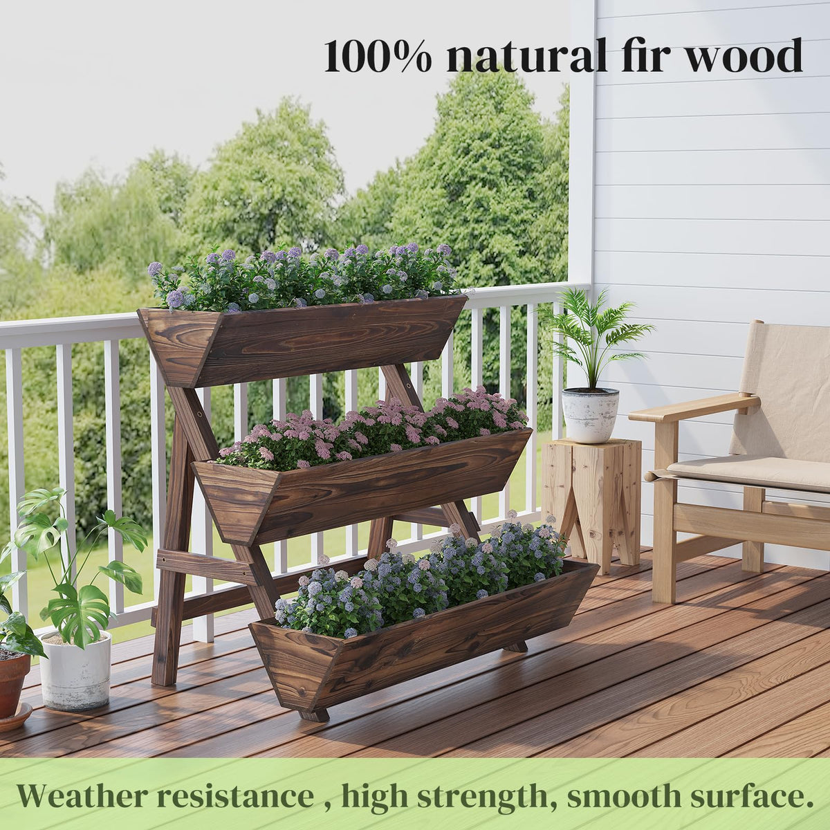 Pulijiaju solid fir wood close-up shows a smooth, burr-free surface for safe handling.