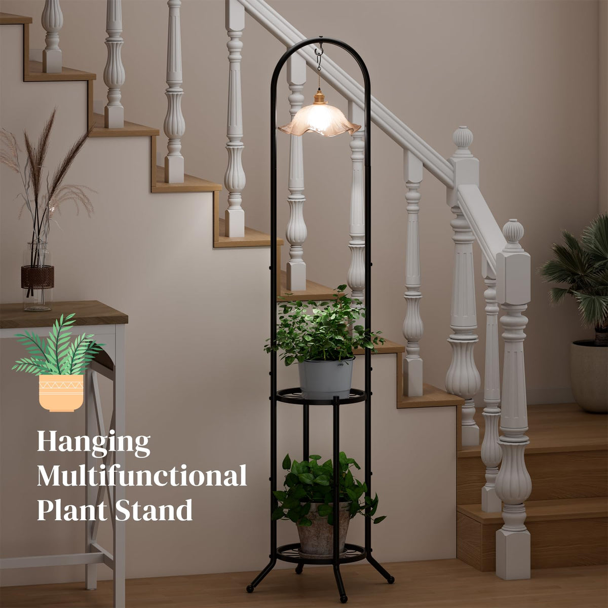 pulijiaju top rod with s hook for hanging pots and accessories
