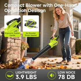Two 4.0Ah batteries powering long-lasting cordless sessions.