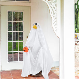 PullCrease garden ghost decor doubles as indoor outdoor centerpiece
