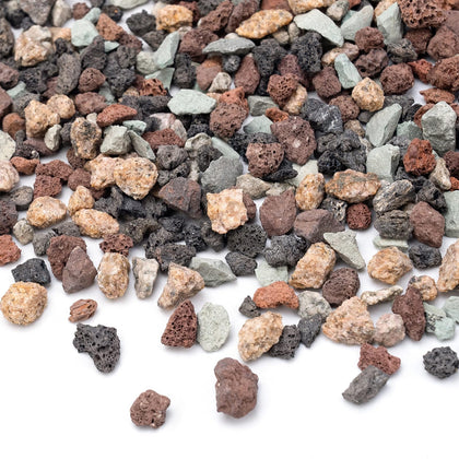 Pulovin lava rocks plant bed: vibrant gravel enhances drainage and root aeration.