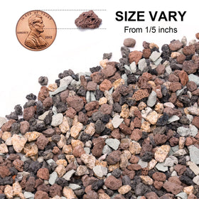 Pulovin lava rocks porous structure closeup highlights airflow and soil aeration
