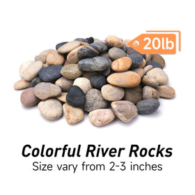 Pulovin natural unpolished river stones for eco-friendly landscaping