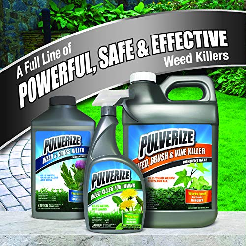 Pulverize fast-acting weed killer shows rapid action in minutes
